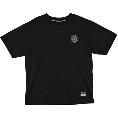 T-shirt Uomo Evisu - Ht, Wave & Whale Daicock Printed Ss Tee - Nero