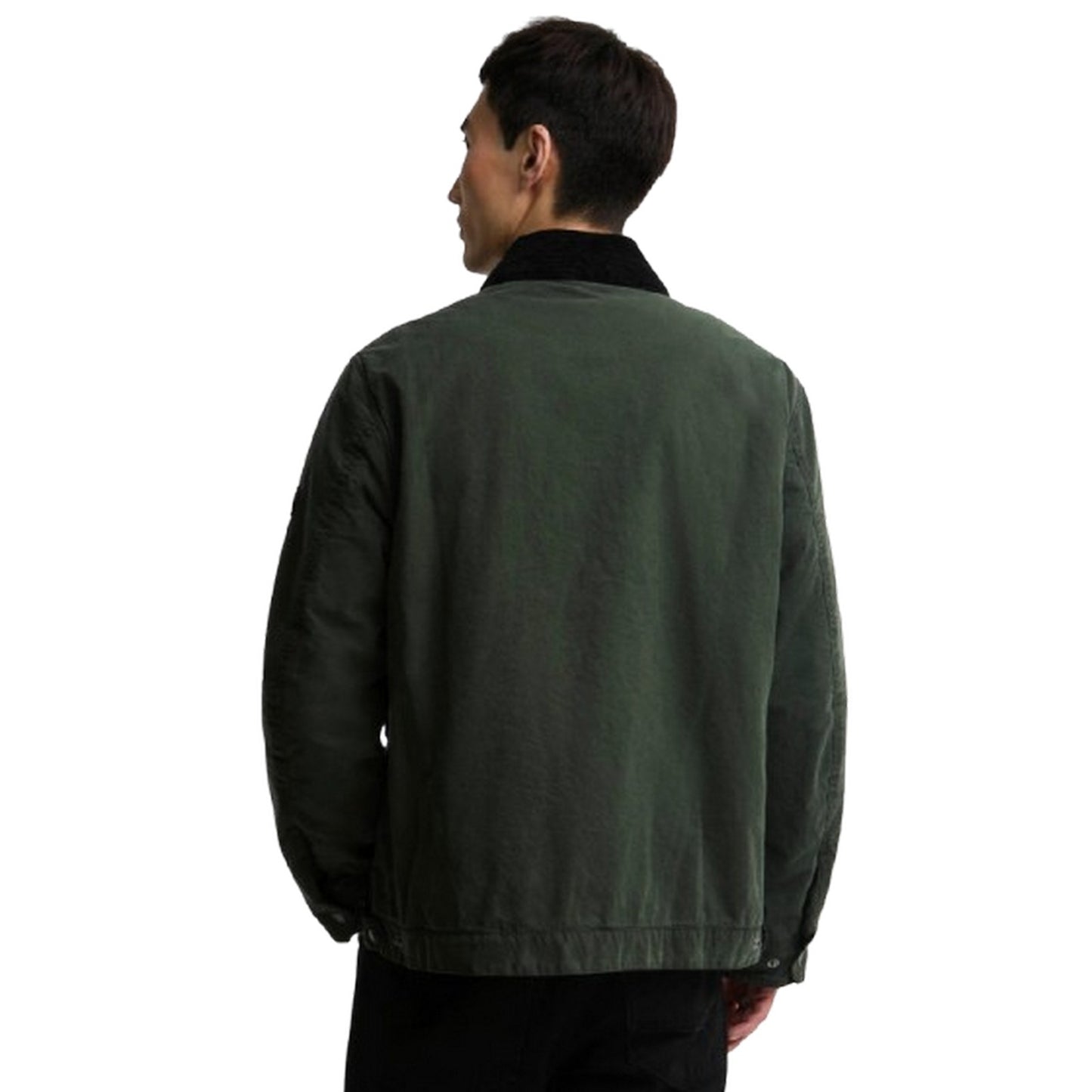 Giacche Uomo Barbour International - Winter Drifter Washed Wax Jkt - Verde