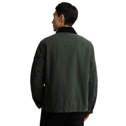 Giacche Uomo Barbour International - Winter Drifter Washed Wax Jkt - Verde