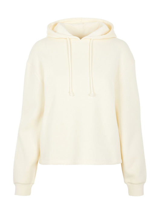 Felpe con cappuccio Donna Pieces - Pcchilli Ls Hoodie Noos Bc - Bianco