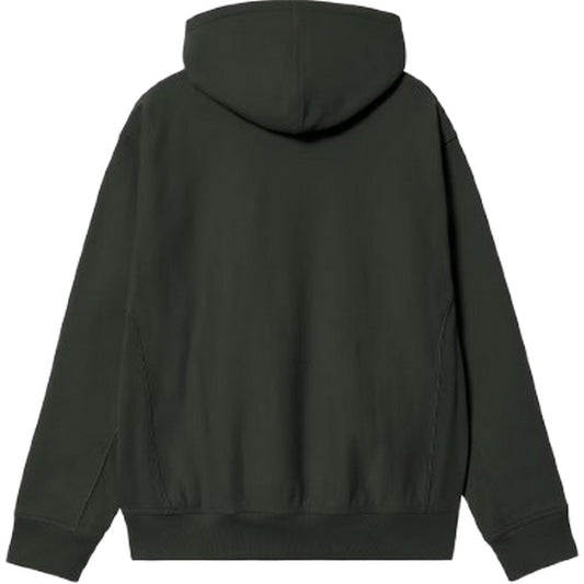 Felpe con cappuccio Uomo Carhartt Wip - Hooded American Script Sweat - Verde