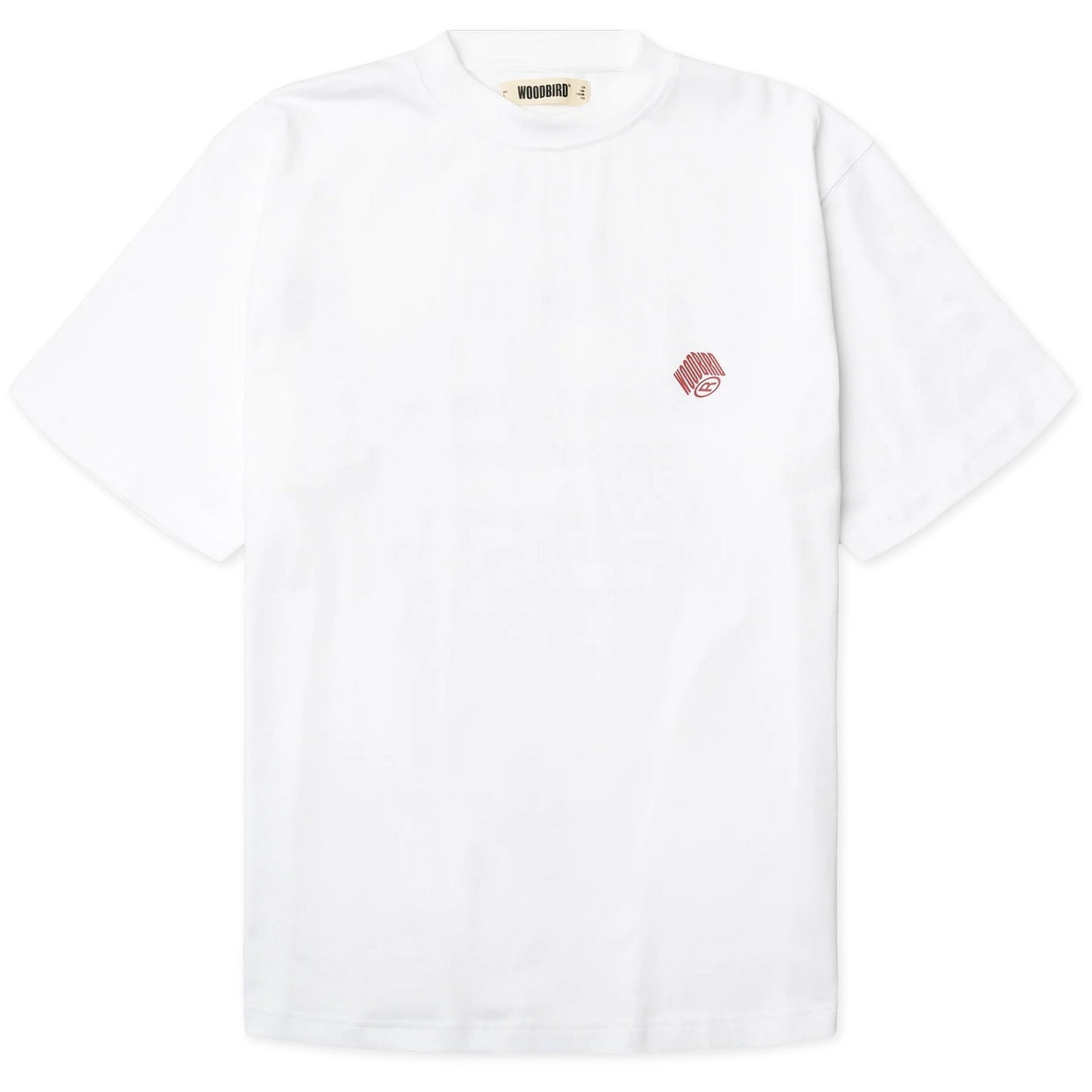 T-shirt Uomo Woodbird - Wbbaine Carp Tee - Bianco