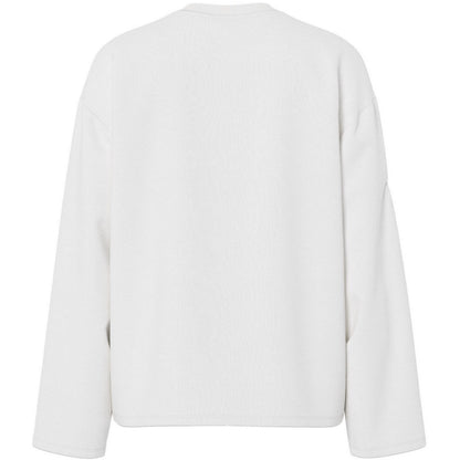 T-shirt Donna Pieces - Pcsadie Ls Top Jrs Noos Bc - Bianco