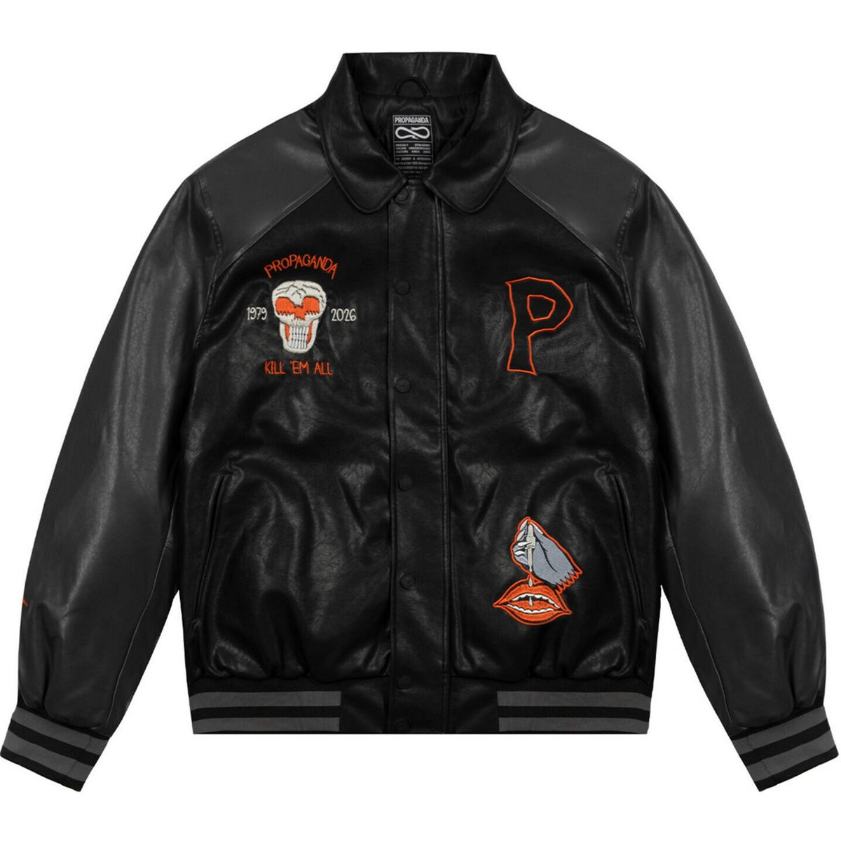 Giubbotti Uomo Propaganda - Varsity Jacket Semboy - Nero