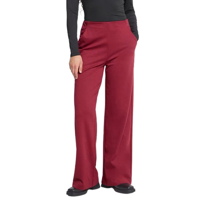 Pantaloni Donna Ichi - Ihkate Wide Pa2 - Rosso