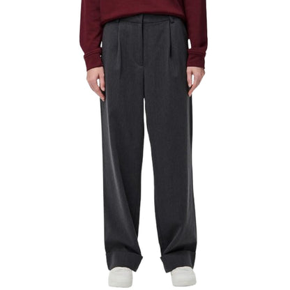 Pantaloni Donna Pieces - Pcjinkx Lw Fold Up Pants - Grigio
