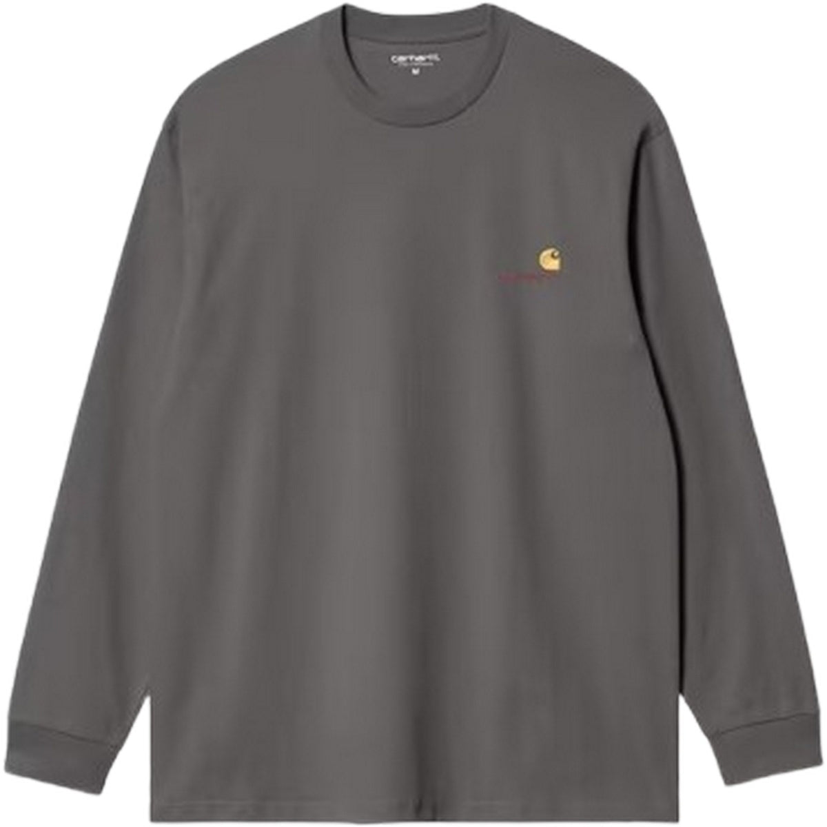 Maglie a manica lunga Uomo Carhartt Wip - L/S American Script T-Shirt - Grigio
