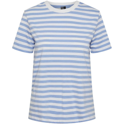 T-shirt Donna Pieces - Pcria Ss Tee Stripes Noos Bc - Multicolore