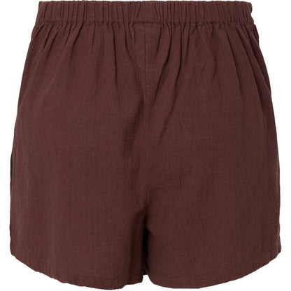 Pantaloncini Donna Pieces - Pcagnes Hw Skort Wvn Bc - Rosso