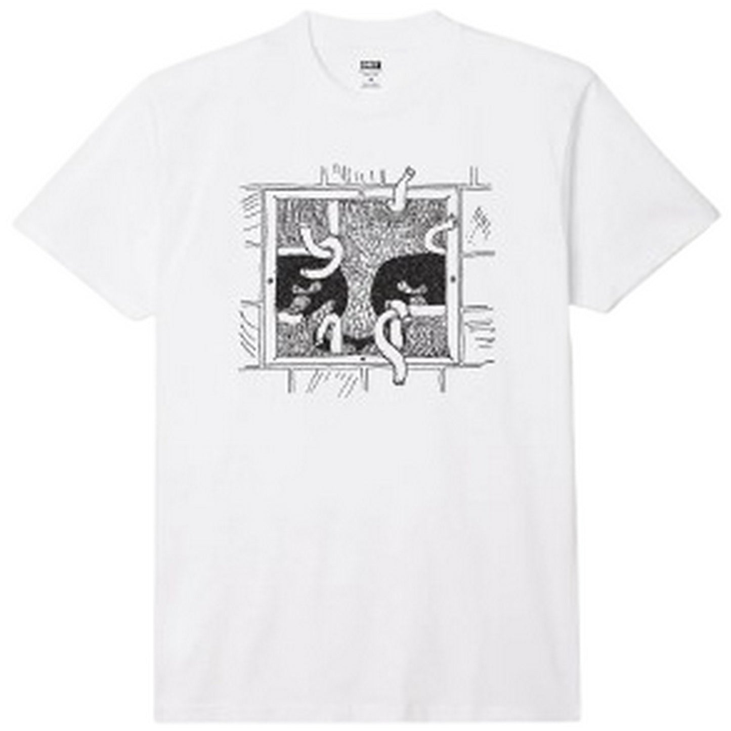 T-shirt Uomo Obey - Obey Escape Tee - Bianco