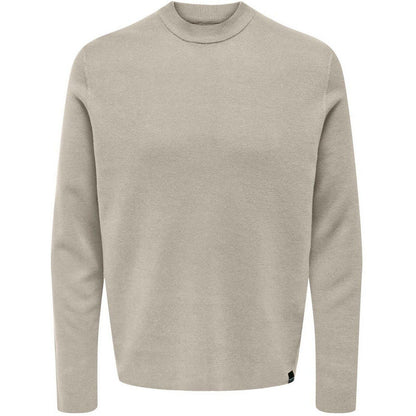 Maglie Uomo Only & Sons - Onsluke Reg 14 Crew Neck Knit - Beige