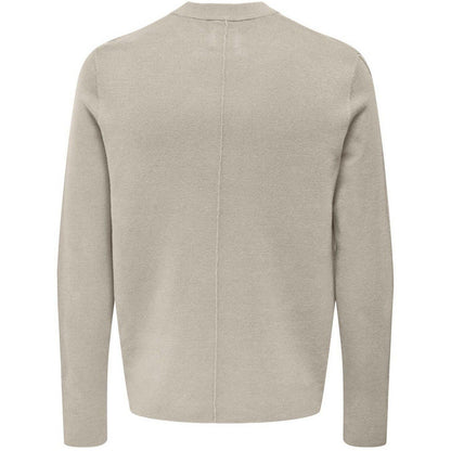 Maglie Uomo Only & Sons - Onsluke Reg 14 Crew Neck Knit - Beige