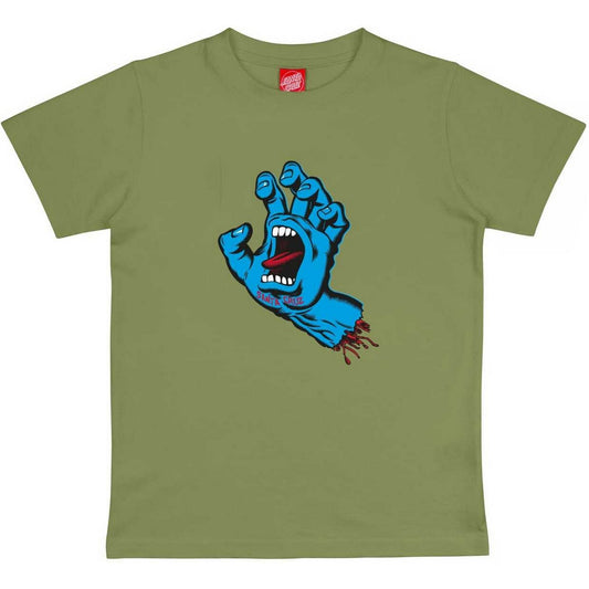 T-shirt Ragazzo Santa Cruz - Youth Screaming Hand T-Shirt - Verde