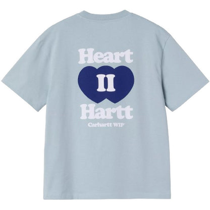 T-shirt Donna Carhartt Wip - W' S/S Heart II Hartt T-Shirt - Blu