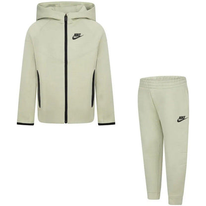 Felpe con cappuccio Bambino Nike - Tech Fleece Hooded Full Zip Up - Oliva