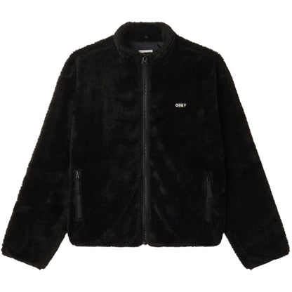 Giacche Uomo Obey - Icon Face Sherpa Jacket - Nero