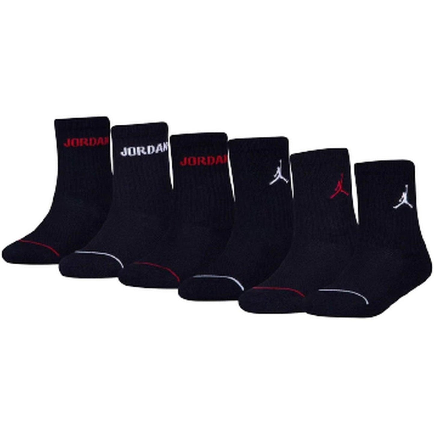 Calze Ragazzi Unisex Jordan - Jordan Legend Crew 6Pk - Nero