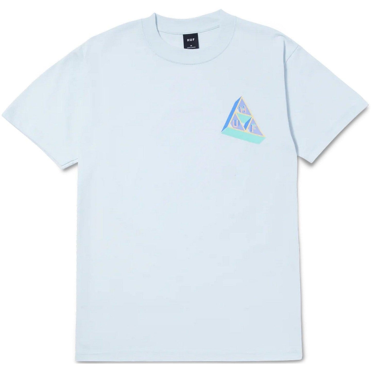 T-shirt Uomo Huf - Based Tt S/S Tee - Celeste