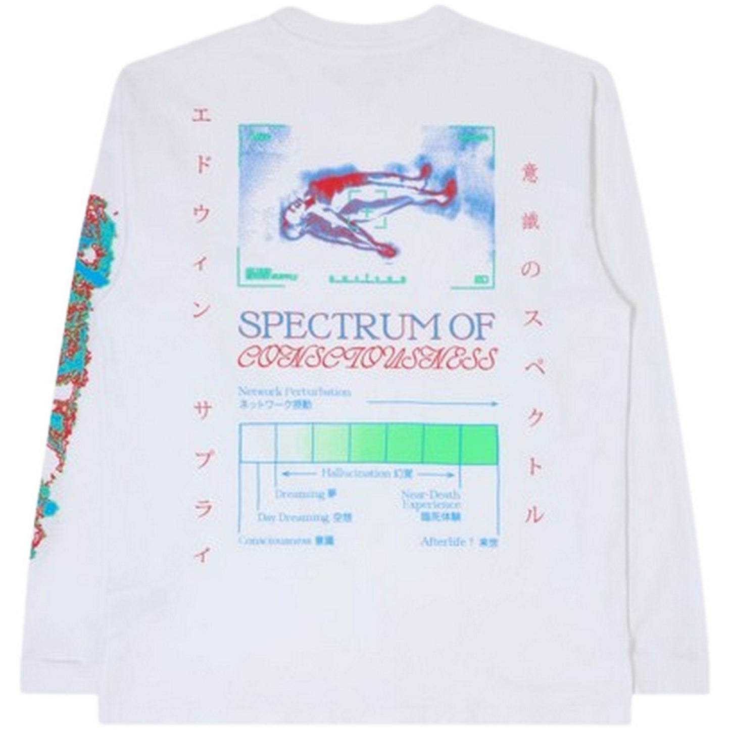 Maglie a manica lunga Uomo Edwin - Spectrum Of Consciousness Ts Ls - Bianco