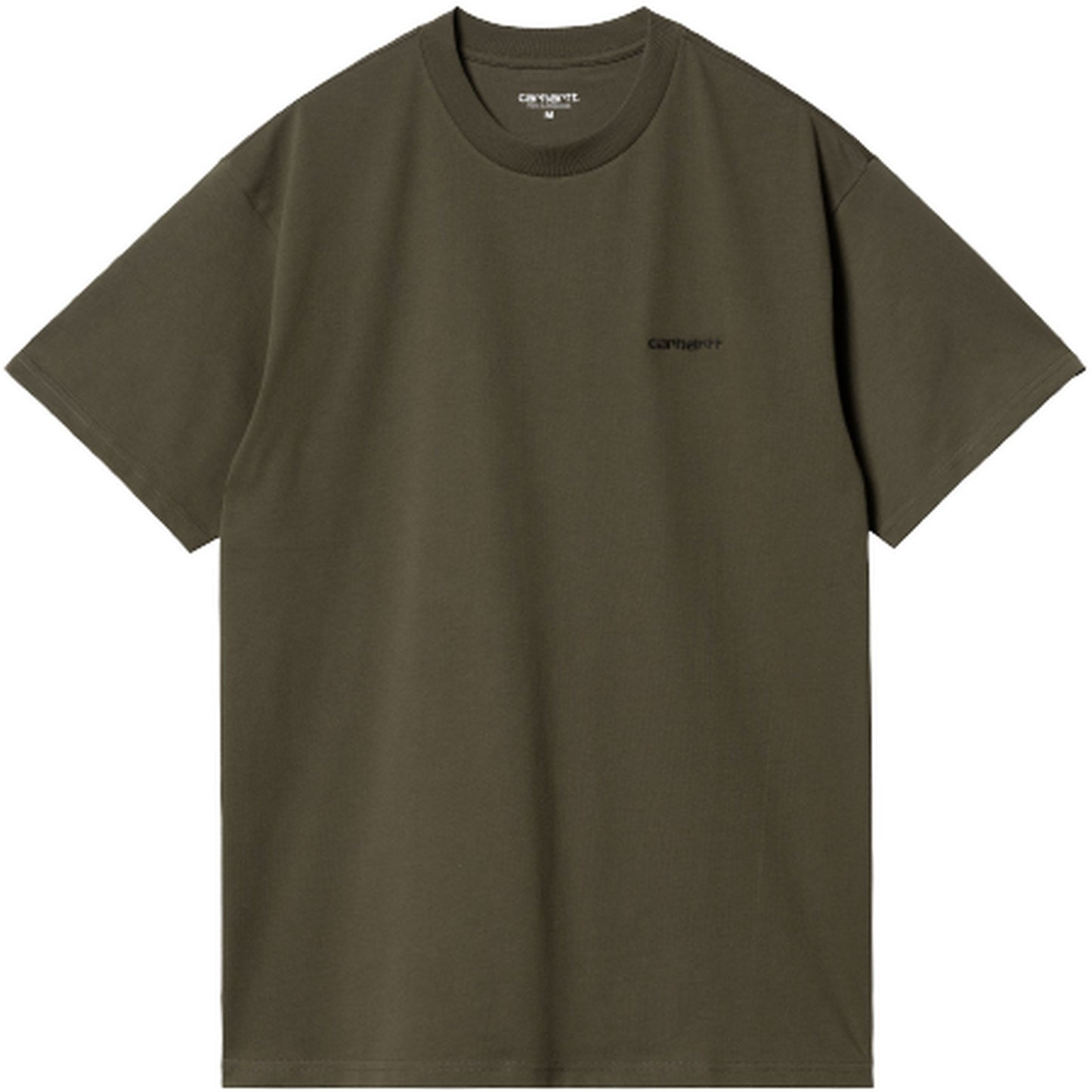 T-shirt Uomo Carhartt Wip - S/S Script Embroidery T-Shirt - Verde