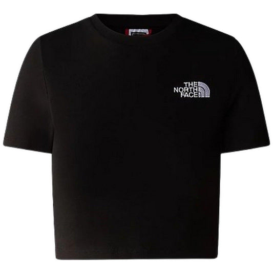 T-shirt Donna The North Face - W S/S Essential Cropped Slim Tee - Nero