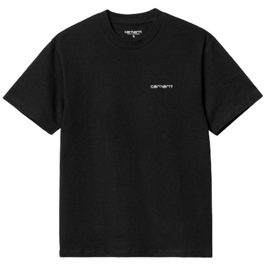 T-shirt Donna Carhartt Wip - W' S/S Script Embroidery T-S - Nero