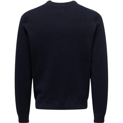 Felpe senza cappuccio Uomo Only & Sons - Onspin Reg 12 Solid Crew Knit - Blu