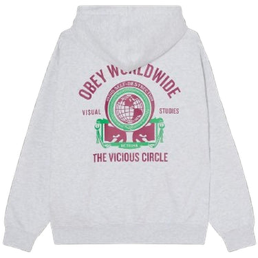Felpe con cappuccio Uomo Obey - Obey Vicious Circle Hood Fleece - Grigio