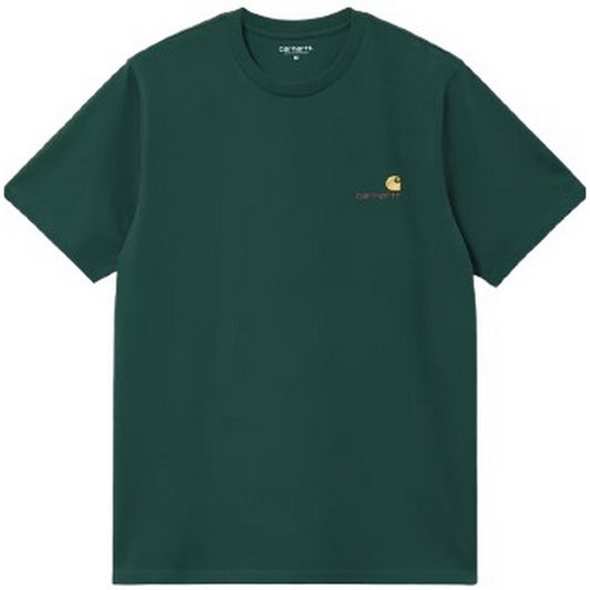 T-shirt Uomo Carhartt Wip - S/S American Script - Verde