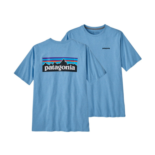 T-shirt Uomo Patagonia - M's P-6 Logo Responsibili-Tee - Blu