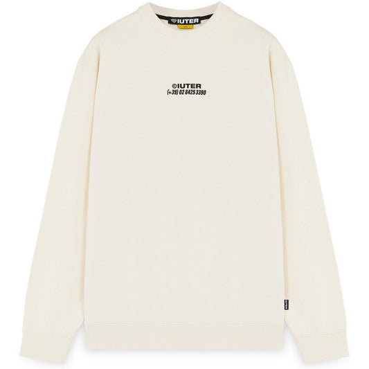 Felpe senza cappuccio Uomo Iuter - Horses Crewneck - Bianco