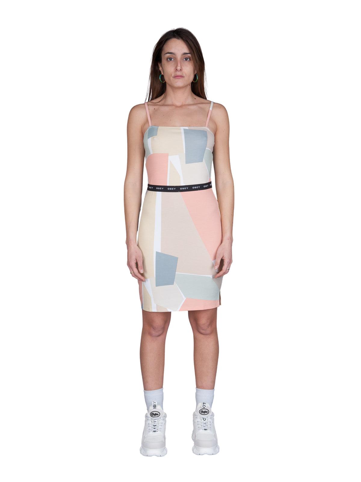 Vestiti casual Donna Obey - Glen Aspen Dress - Arancione