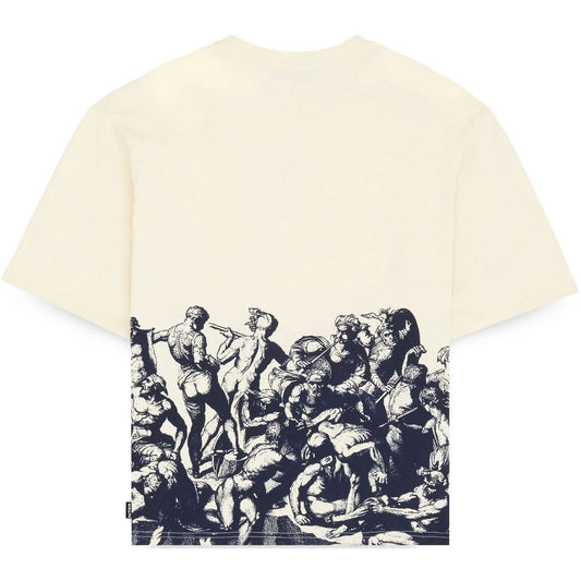 T-shirt Uomo Iuter - Battle Reverse Stitch Tee - Avorio