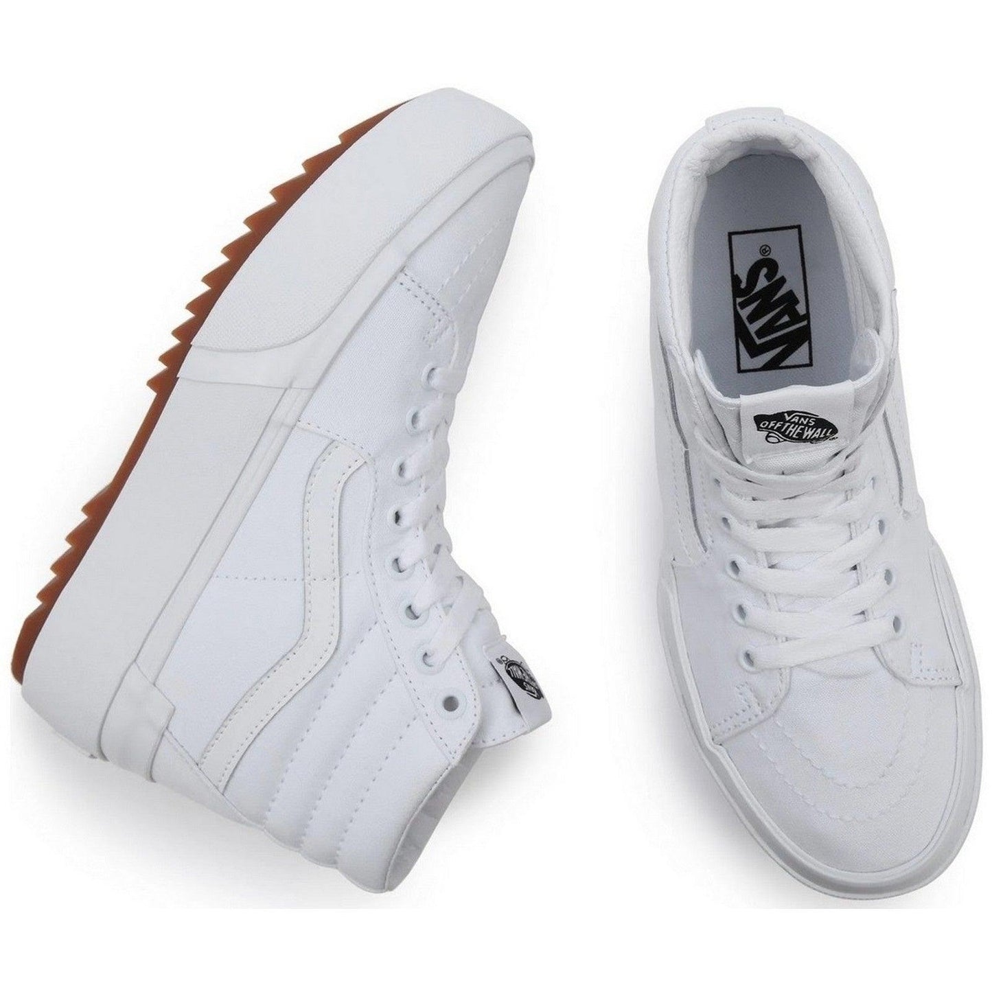 Sneaker Donna Vans - UA SK8-Hi Stacked - Bianco