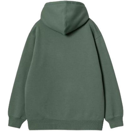 Felpe con cappuccio Donna Carhartt Wip - W' Hooded Carhartt Sweatshirt - Verde