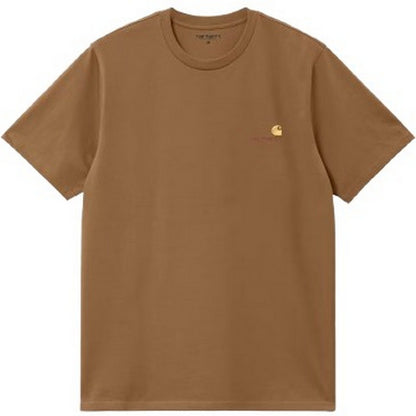 T-shirt Uomo Carhartt Wip - S/S American Script - Marrone