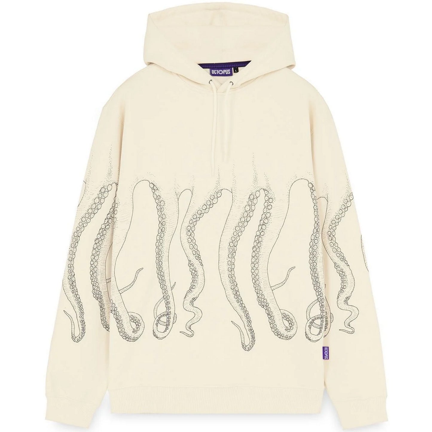 Felpe con cappuccio Uomo Octopus - Octopus Outline Hoodie - Avorio