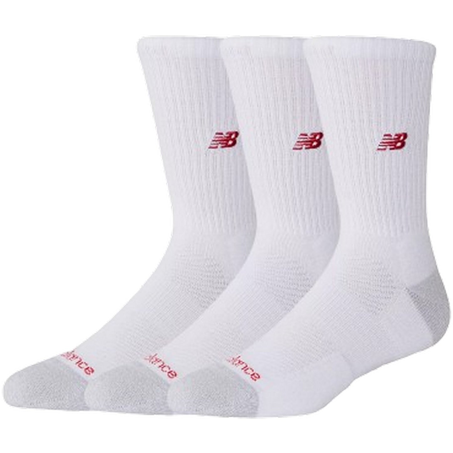 Calze Unisex New Balance - Active Premium Crew 3 Pack - Bianco