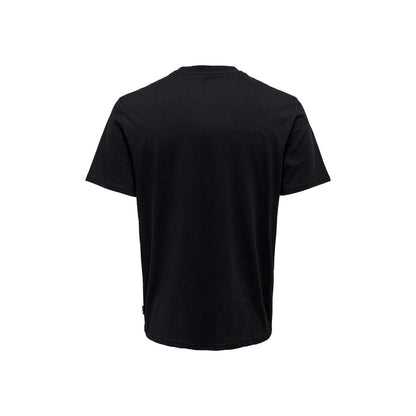 T-shirt Uomo Only & Sons - Onsaugust Reg Ss Tee - Nero