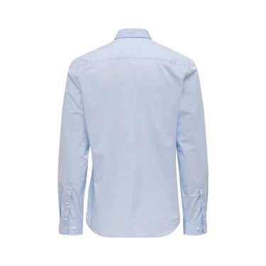 Only & Sons T-shirts pour hommes - Onsandy Slim Easy Iron Poplin Shirt Noos - Bleu