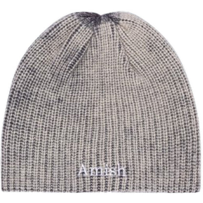 Berretti in maglia Unisex Amish - Beanie Rib - Nero
