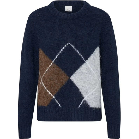 Maglioni Donna Ichi - Ihbayana Ls - Blu