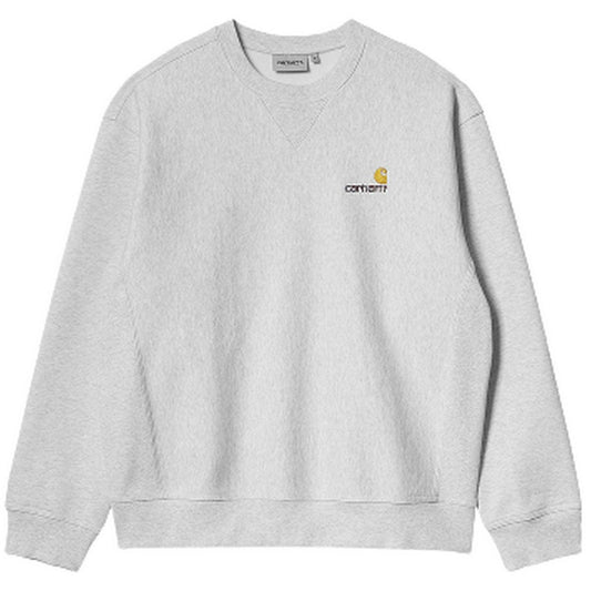 Felpe senza cappuccio Uomo Carhartt Wip - American Script Sweat - Grigio