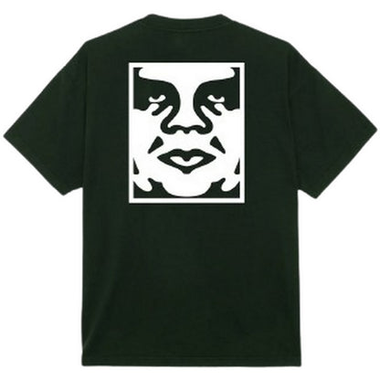 T-shirt Unisex Obey - Obey Bold Icon Heavyweight Tee - Verde