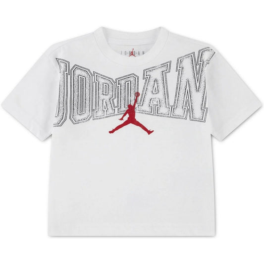 T-shirt Ragazzi Unisex Jordan - Jdb Mj Tapout Ss Tee - Bianco