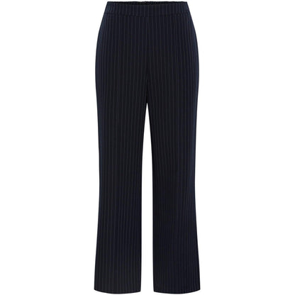 Pantaloni Donna Pieces - Pcbossy Hw Wide Striped Pants Noos - Blu