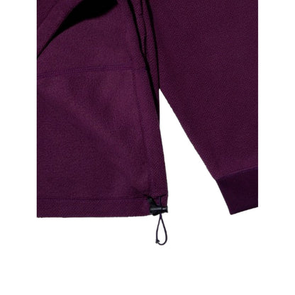 Maglie a manica lunga Uomo KAPPY DESIGN - Fleece Waffle Button Anorak - Viola