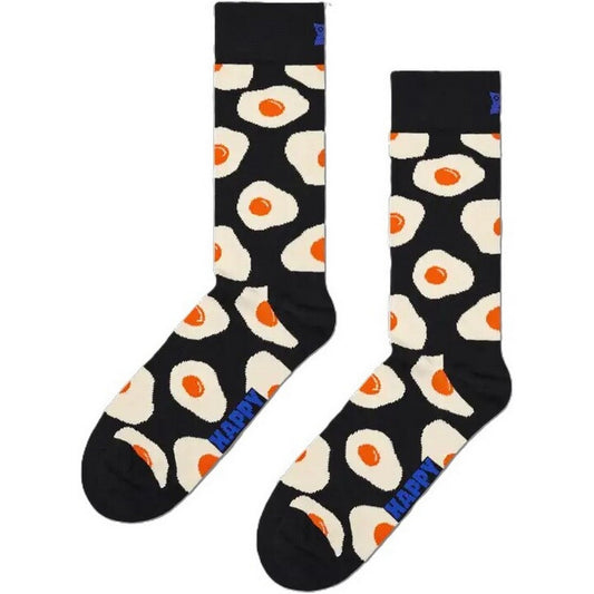 Calze Unisex Happy Socks - Sunny Side Up Sock - Nero