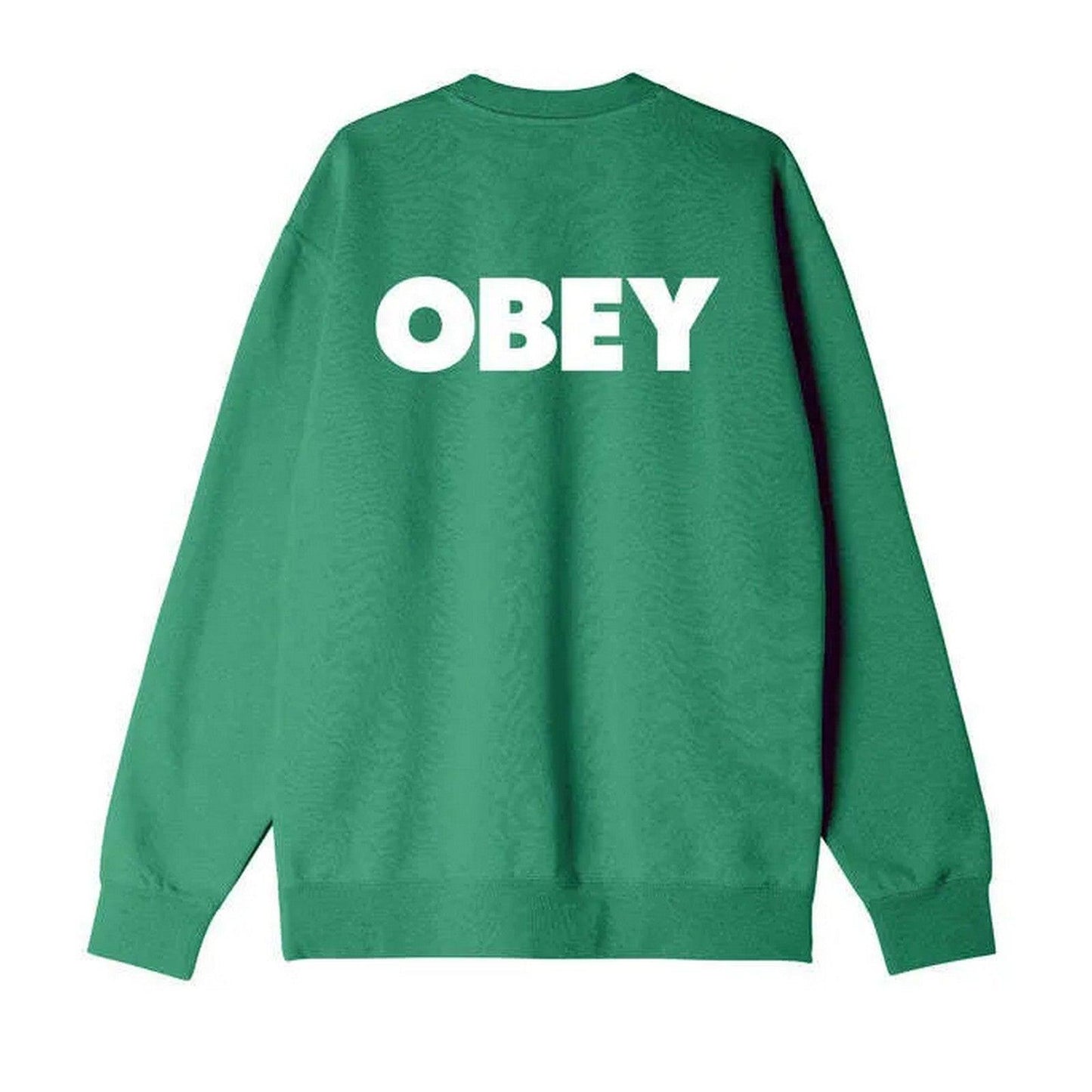 Felpe senza cappuccio Unisex Obey - Obey Bold Crew Premium French Terry Cr - Verde