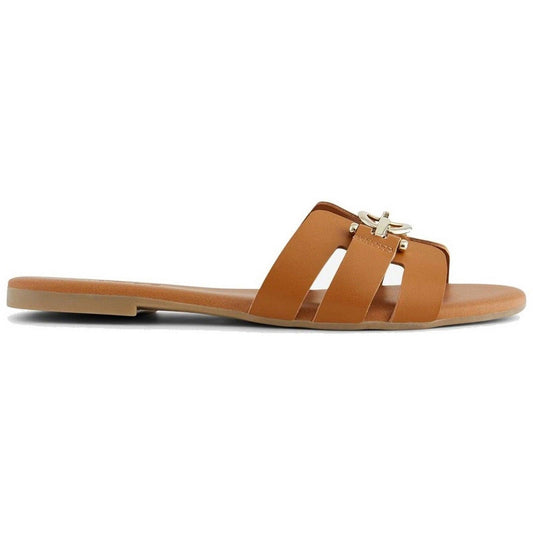 Sandali Donna Pieces - Pcviva Leather Sandal - Marrone